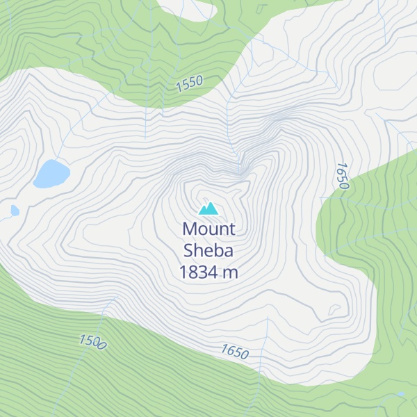 Map of Mount Sheba