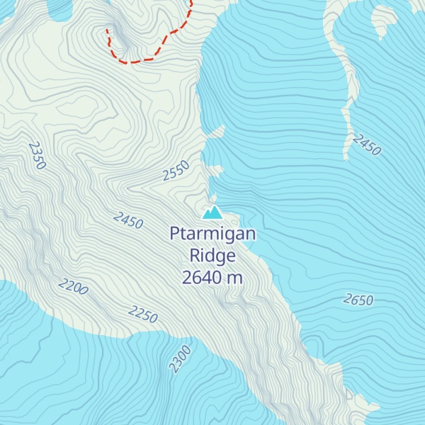 Map of Ptarmigan Ridge