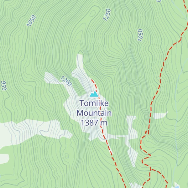 Map of Tomlike Mountain
