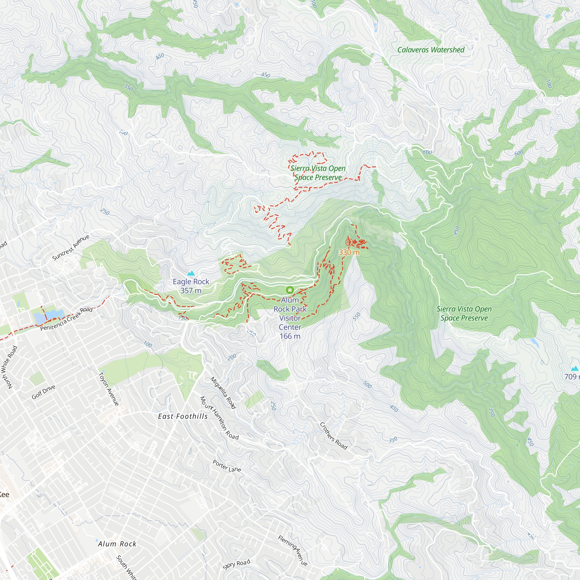 Alum Rock Park Visitor Center map