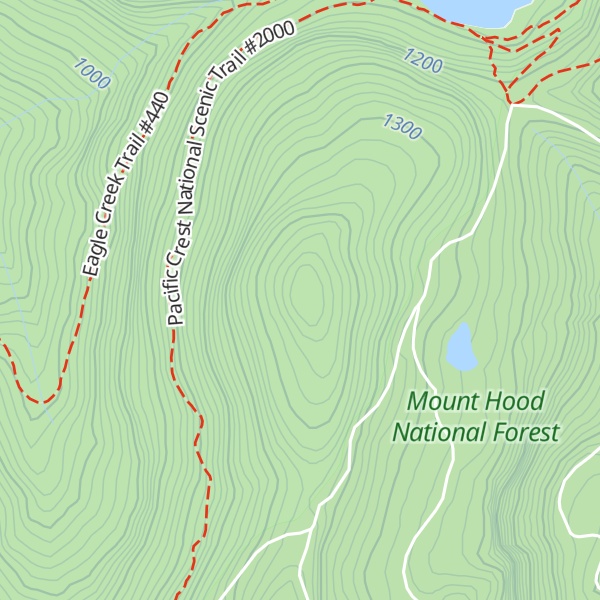 Map of Waucoma Ridge