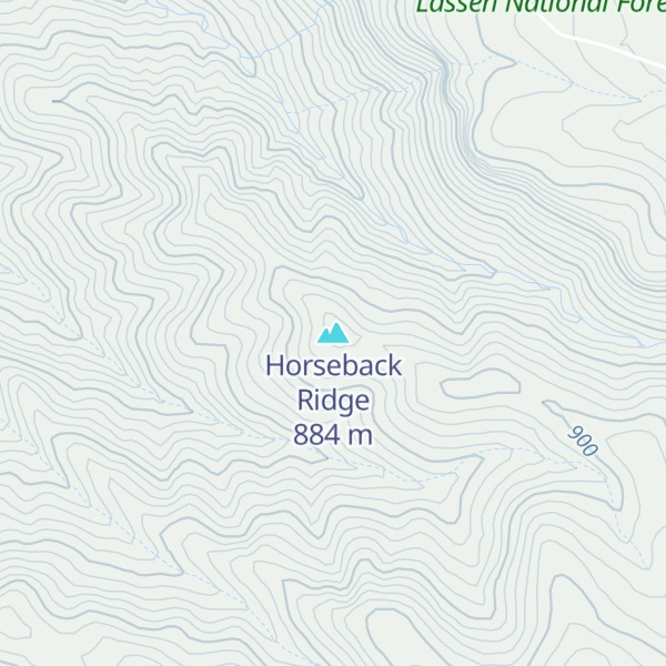 Map of Horseback Ridge