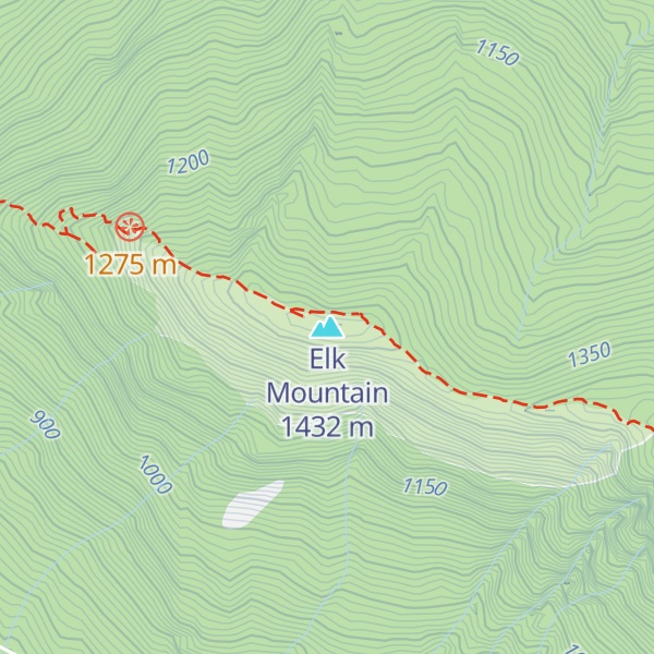 Map of Elk Mountain