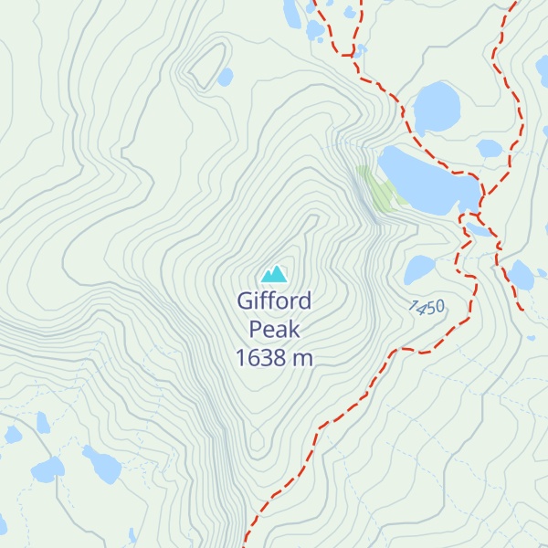 Map of Gifford Peak