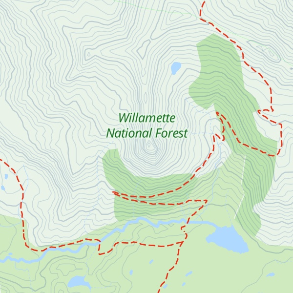 Map of Park Butte