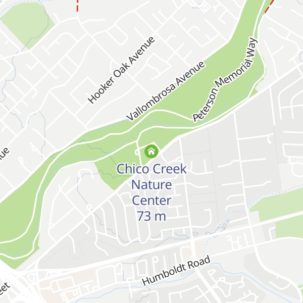 Map of Chico Creek Nature Center