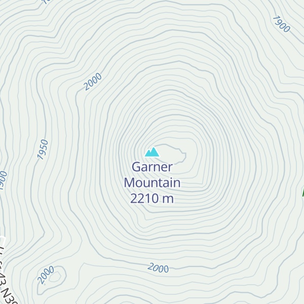 Map of Garner Mountain