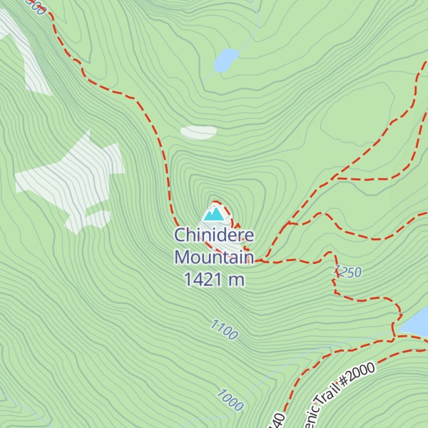 Map of Chinidere Mountain