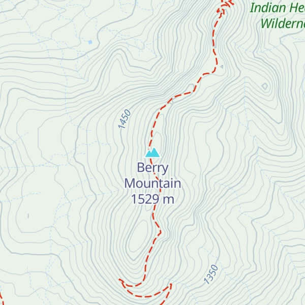 Map of Berry Mountain