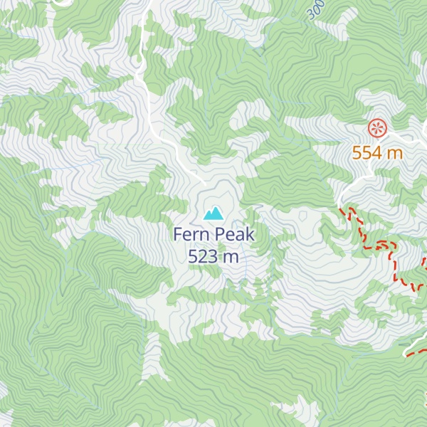 Map of Fern Peak