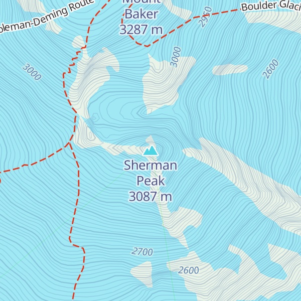 Map of Sherman Peak