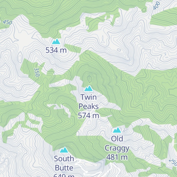Map of Twin Peaks
