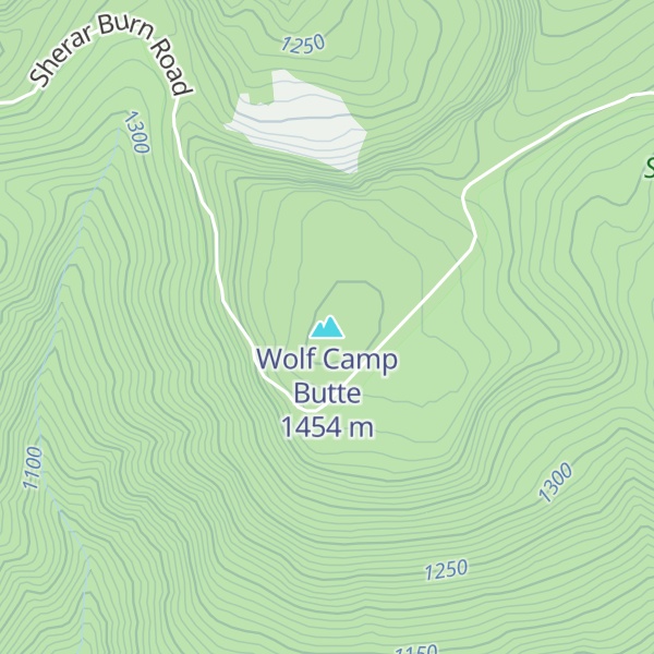 Map of Wolf Camp Butte