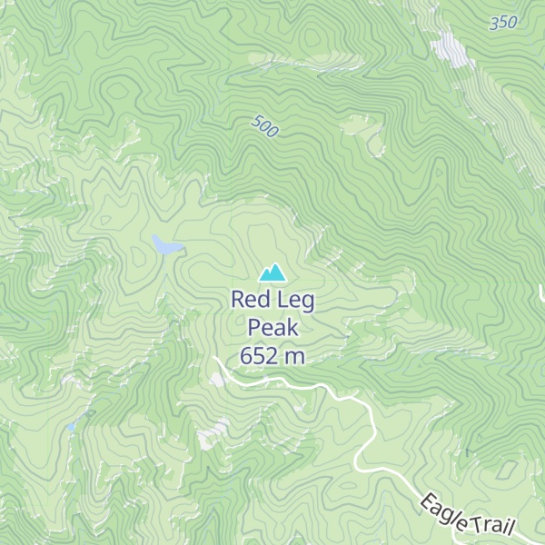 Map of Red Leg Peak