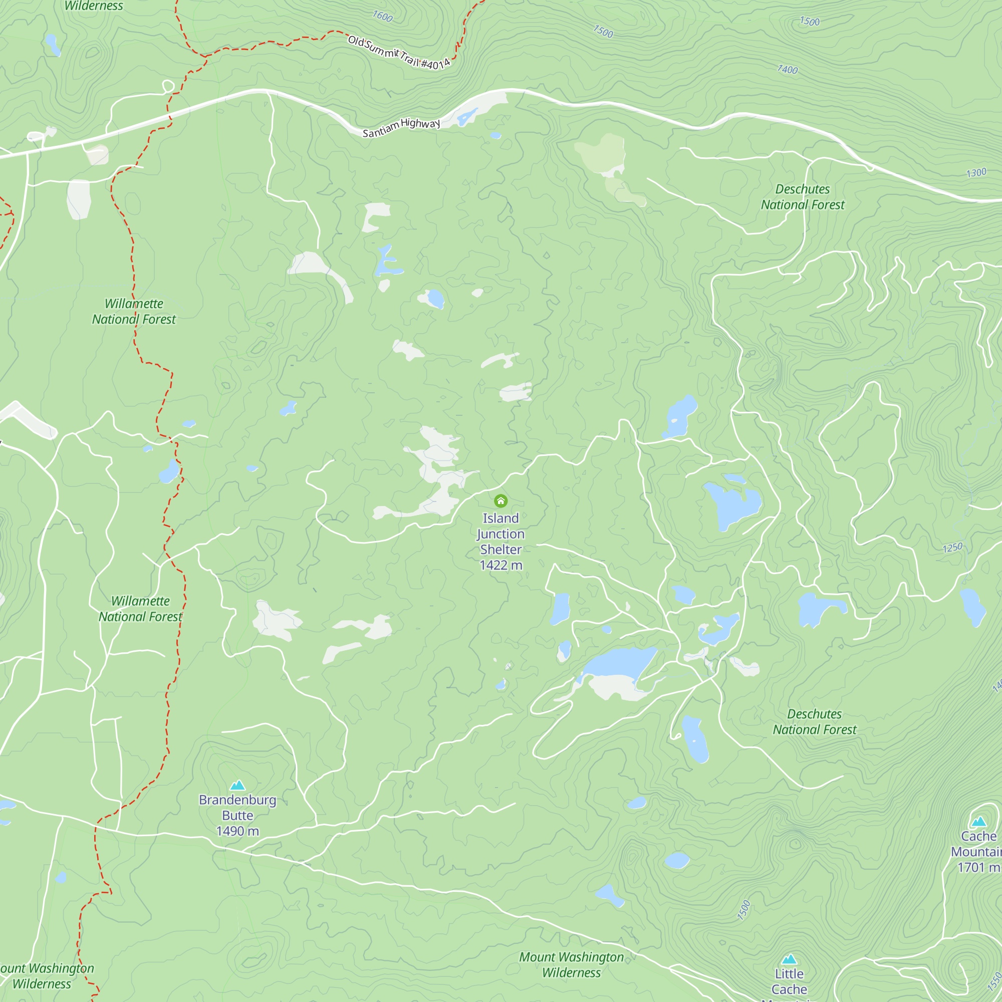 Island Junction Shelter map