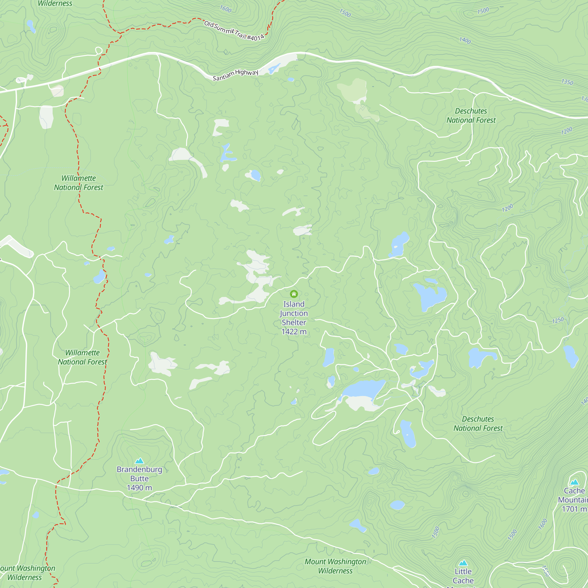 Island Junction Shelter map