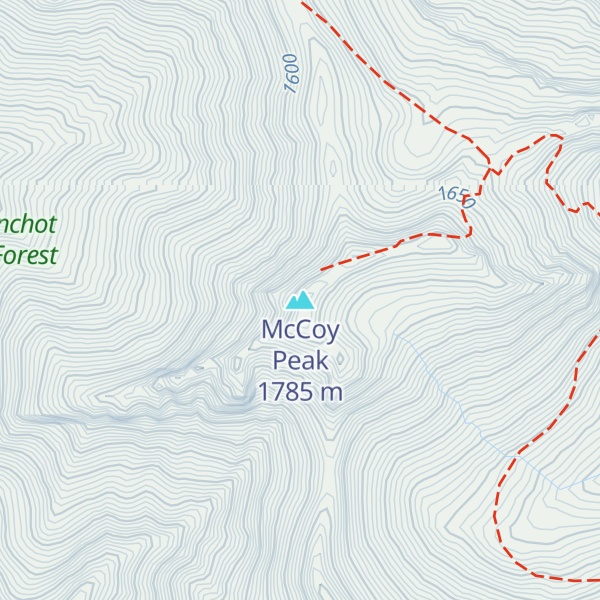 Map of McCoy Peak