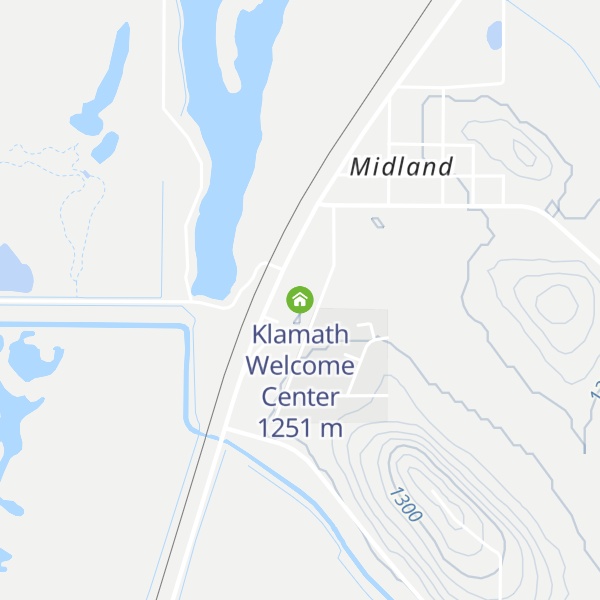 Map of Klamath Welcome Center