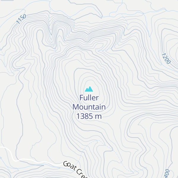 Map of Fuller Mountain
