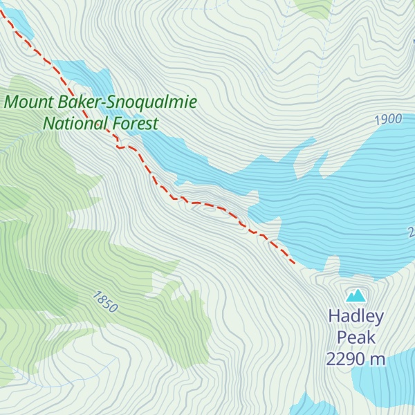 Map of Chowder Ridge