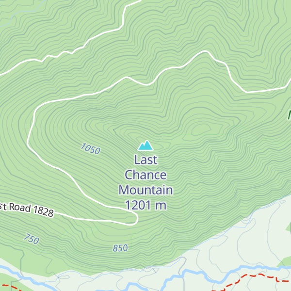 Map of Last Chance Mountain