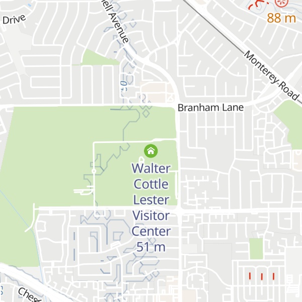 Map of Walter Cottle Lester Visitor Center