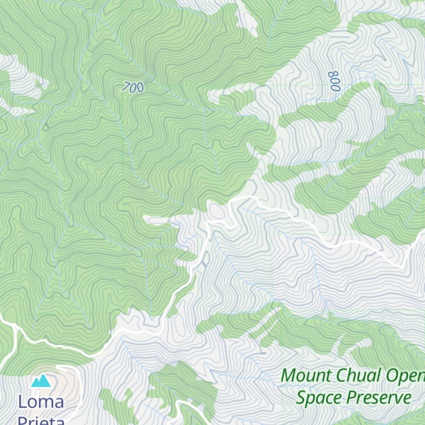 Map of Mount Chual