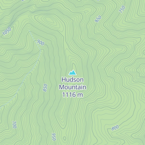 Map of Hudson Mountain