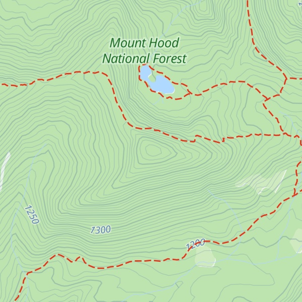 Map of Zigzag Mountain