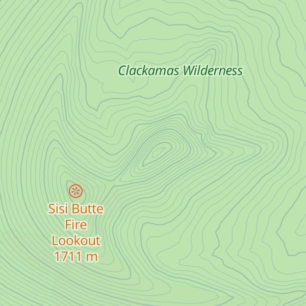 Map of Sisi Butte