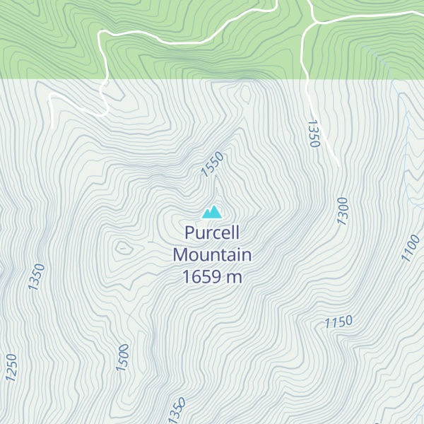 Map of Purcell Mountain