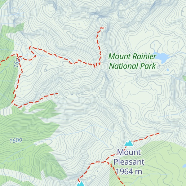 Map of East Fay Peak