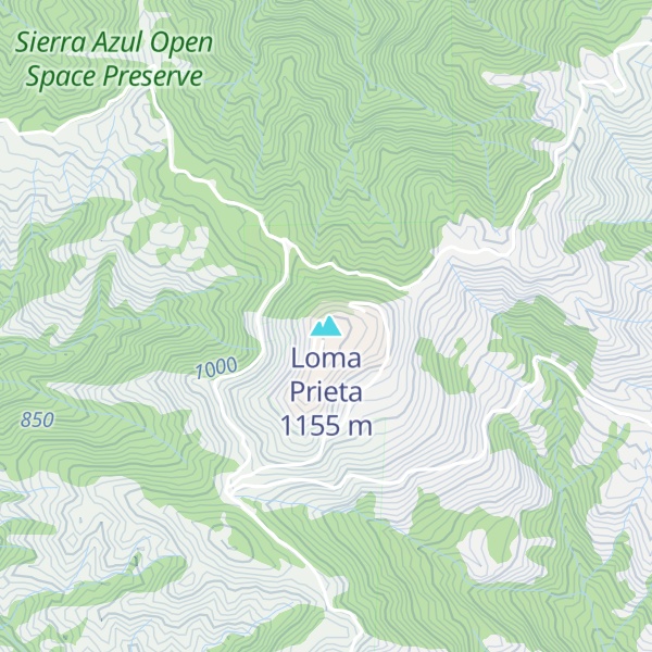 Map of Loma Prieta
