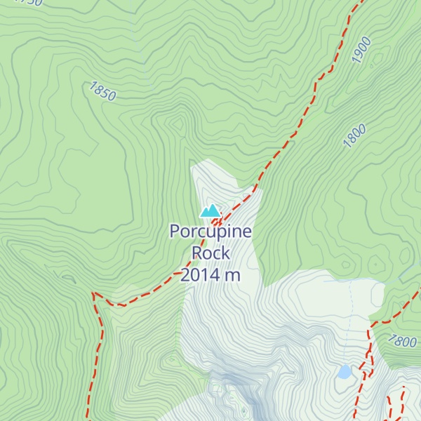 Map of Porcupine Rock