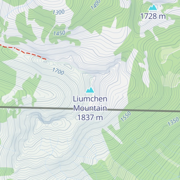 Map of Liumchen Mountain