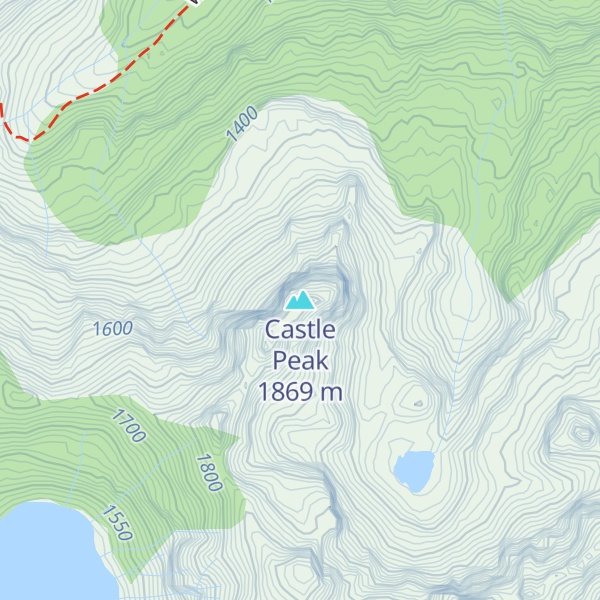 Map of Castle Peak