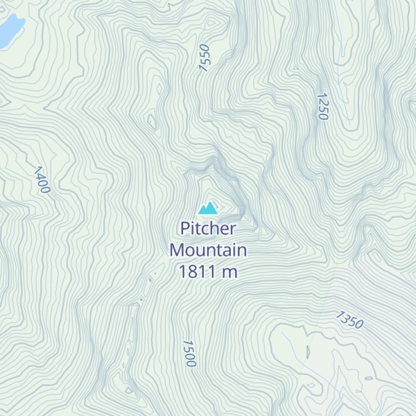 Map of Pitcher Mountain