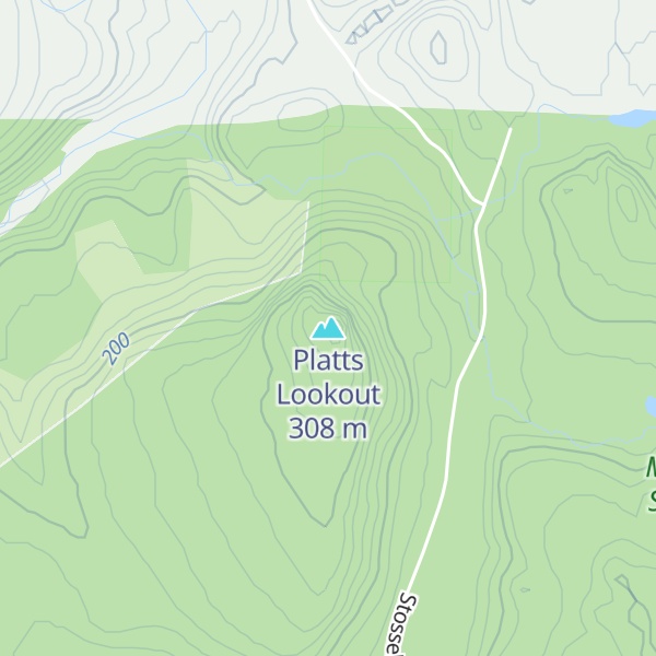 Map of Platts Lookout