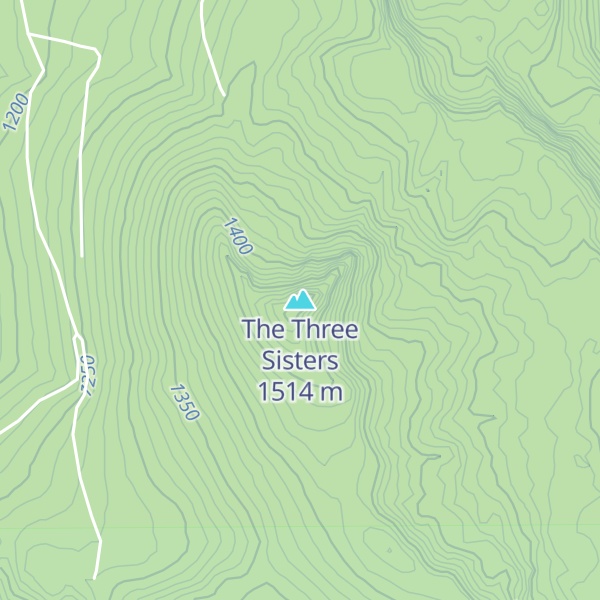 Map of The Three Sisters