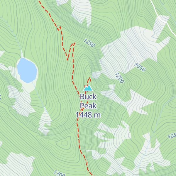 Map of Buck Peak