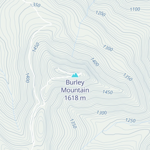 Map of Burley Mountain
