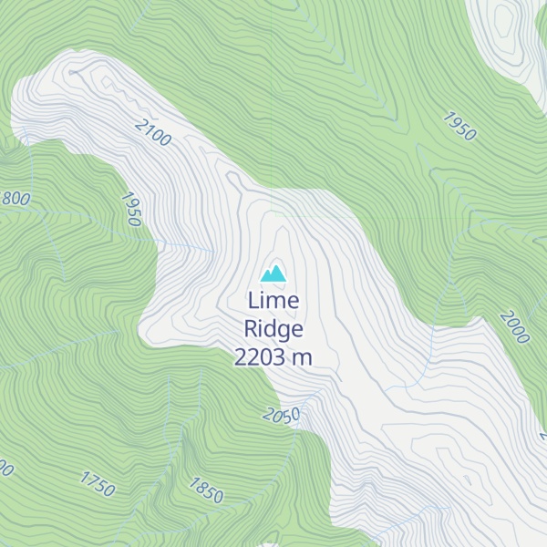 Map of Lime Ridge