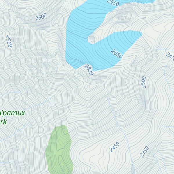 Map of Petlushkwohap Mountain