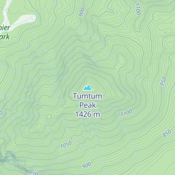 Map of Tumtum Peak