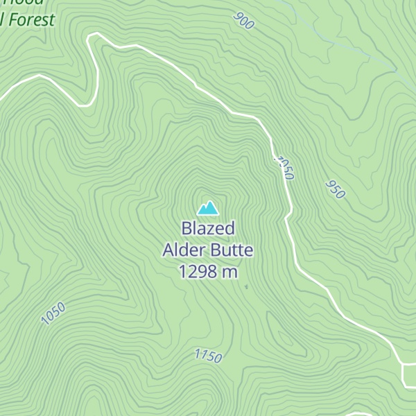 Map of Blazed Alder Butte