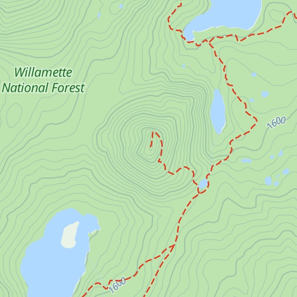 Map of Red Butte