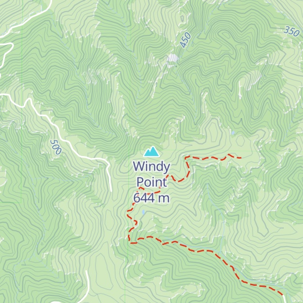 Map of Windy Point