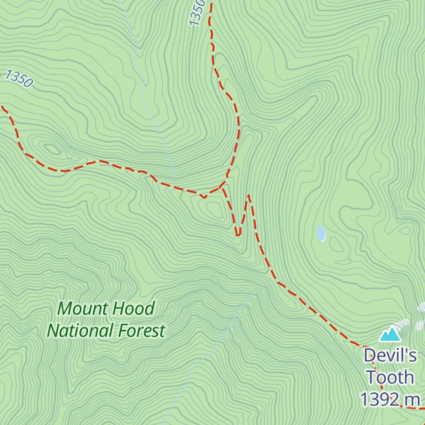 Map of Devil's Peak