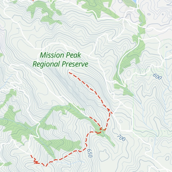 Map of Mission Peak