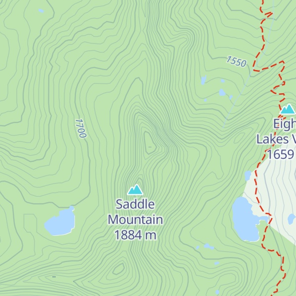 Map of Marion Peak